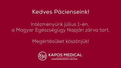 AZ EGÉSZSÉGÜGYI DOLGOZÓKAT ÜNNEPELJÜK JÚLIUS 1-ÉN